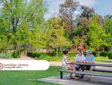 Young adults enjoying outdoor park - Bendigo Stock Photos