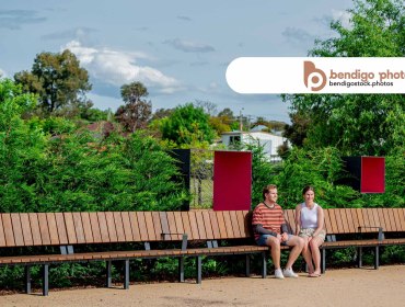Young adults enjoying outdoor park - Bendigo Stock Photos