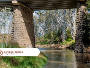 Axedale Road Bridge, Campaspe River  - Axedale Stock Images